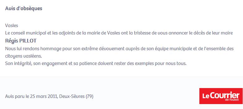 Courrier De L'ouest Segré Avis De Deces Avis De Deces Le Courrier De L'ouest 79 - agwilderness